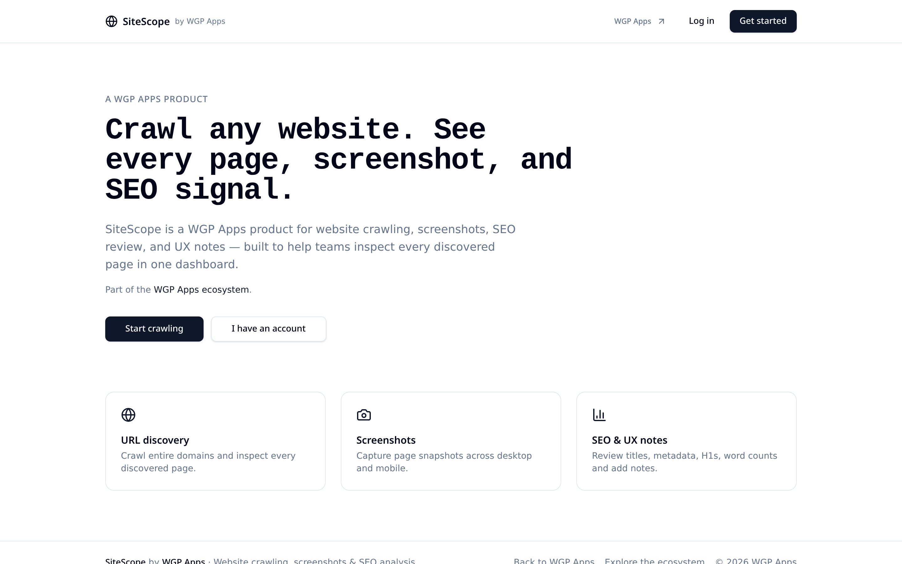 SiteScope website preview